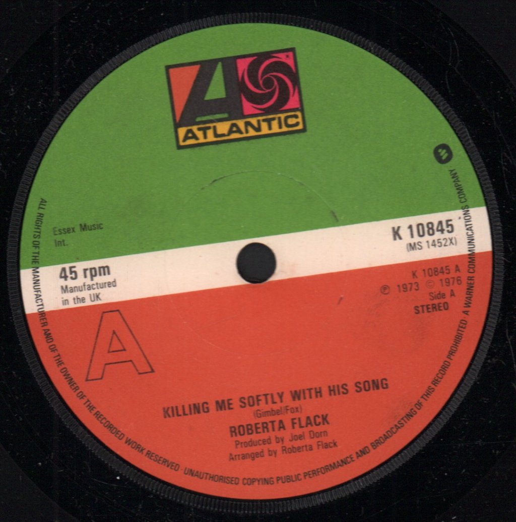 Roberta Flack - Killing Me Softly With His Song - 7 Inch