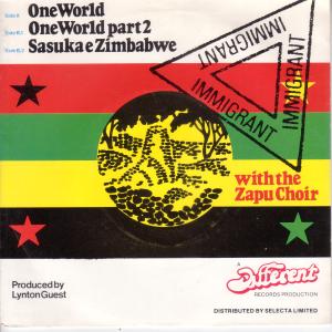 Immigrant With The Zapu Choir - One World - 7 Inch