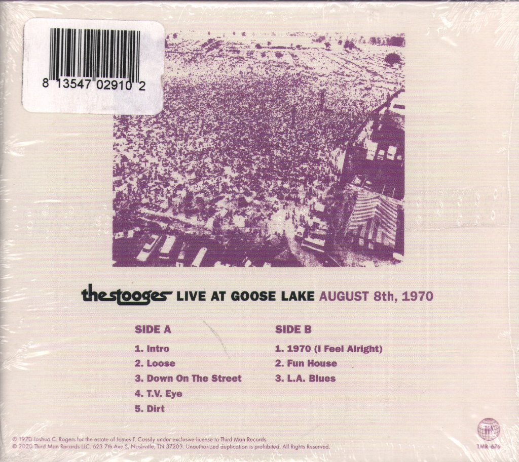 Stooges - Live at Goose Lake August 8th, 2020 - Cd
