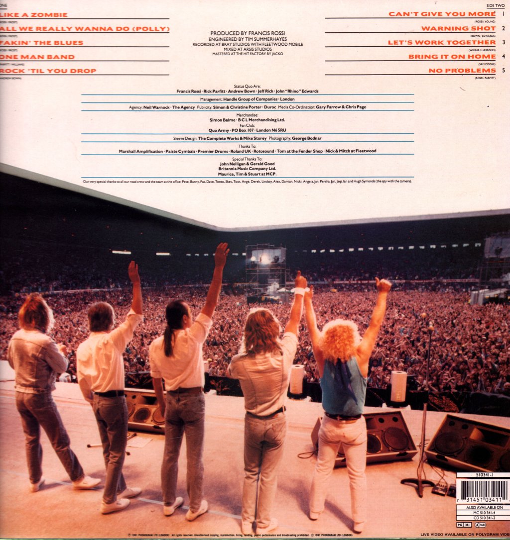 Status Quo - Rock 'Til You Drop - Lp