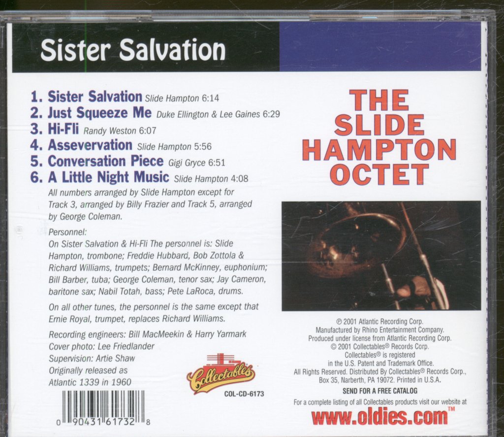 Slide Hampton Octet - Sister Salvation - Cd
