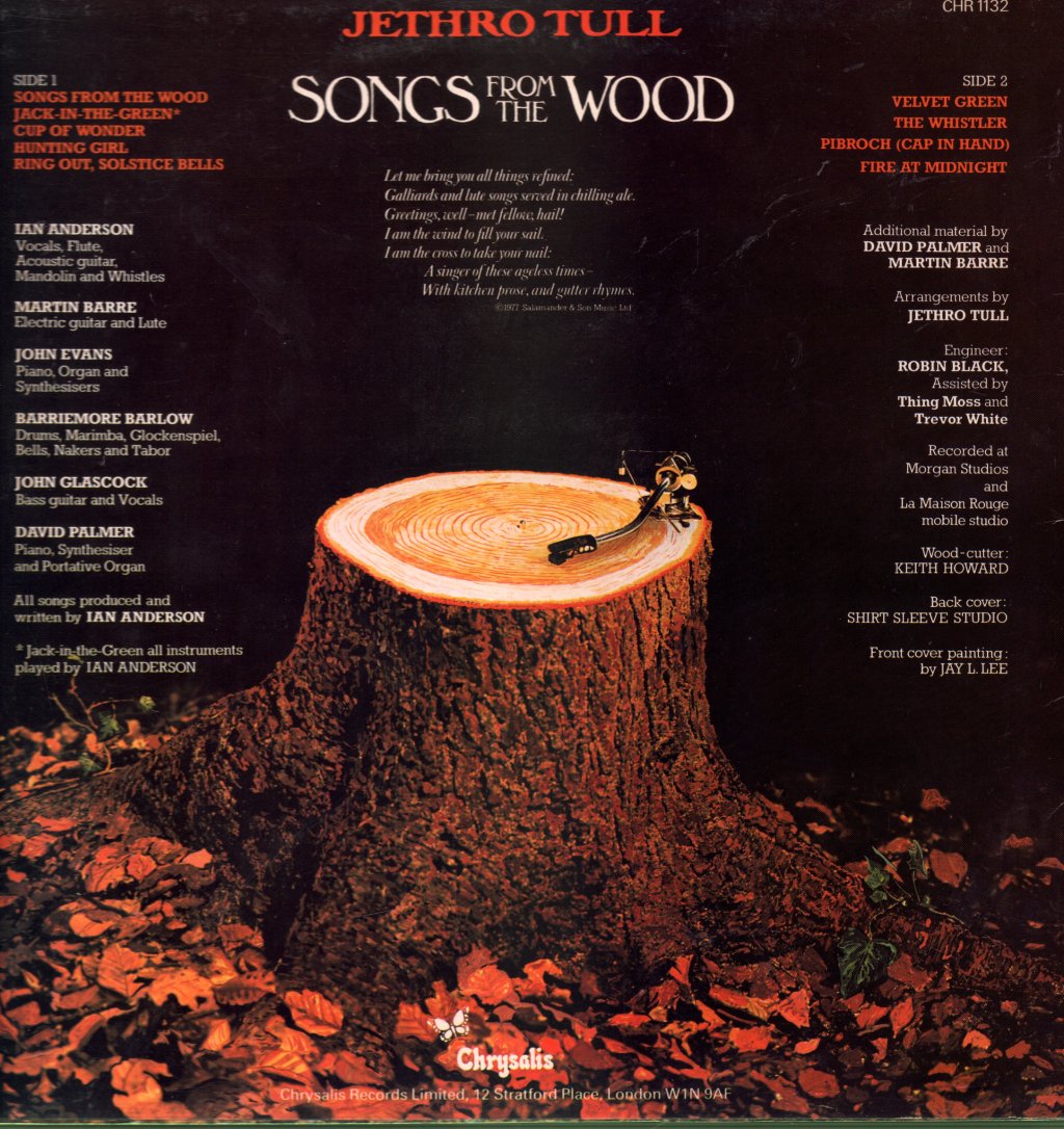 Jethro Tull - Songs From The Wood - Lp