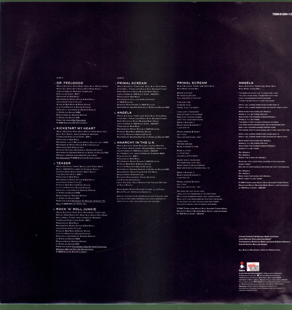 Motley Crue - Decade Of Decadence '81-'91 - Double Lp