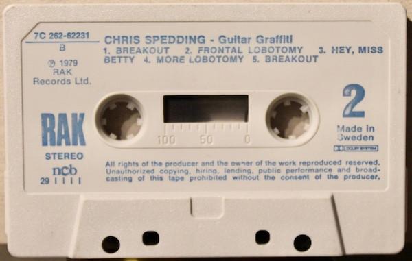 Chris Spedding - Guitar Graffiti - Cassette