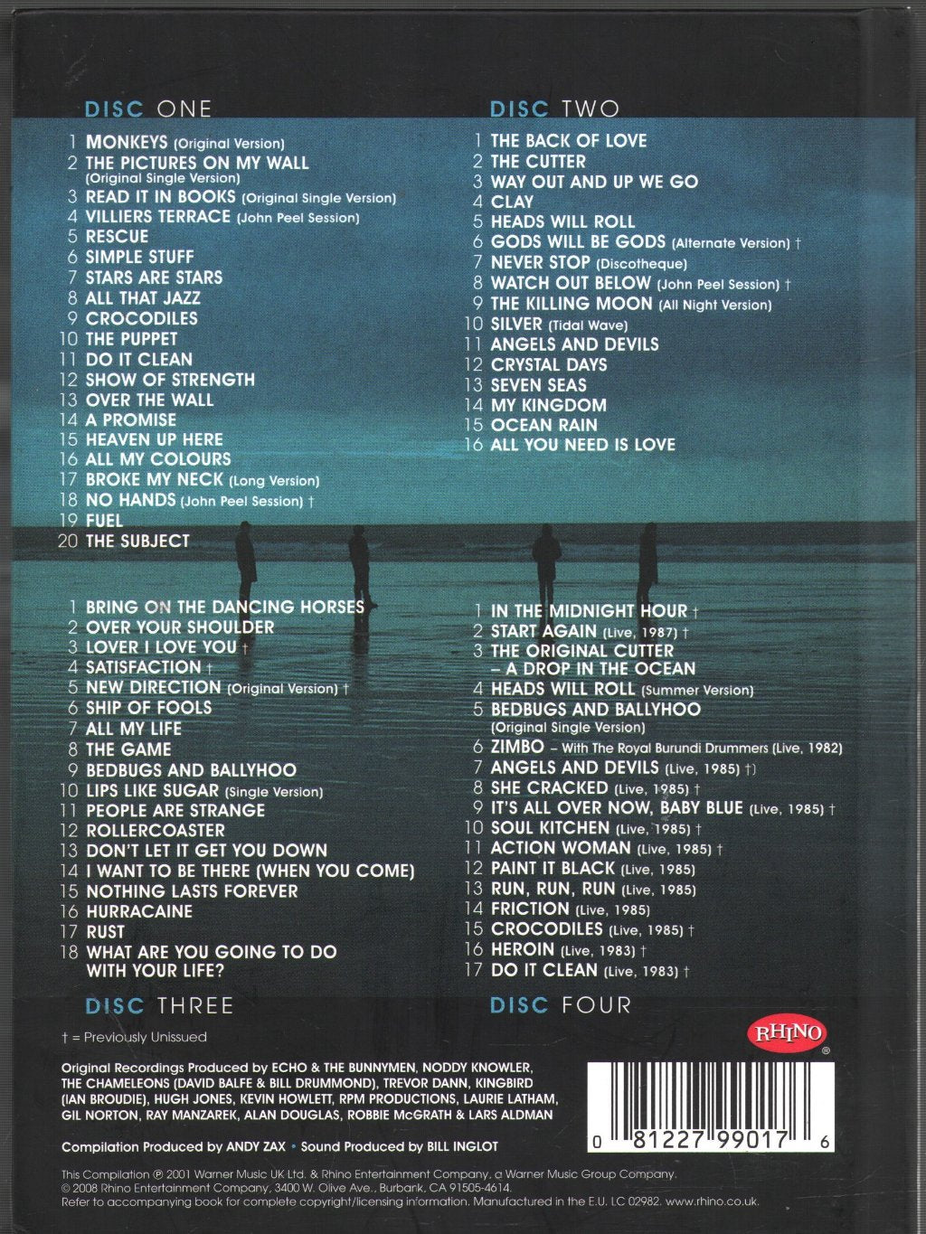 Echo & The Bunnymen - Crystal Days 1979 - 1999 - Cd Set
