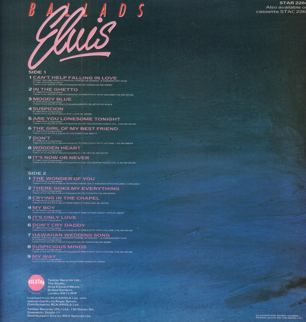 Elvis Presley - Ballads - Lp