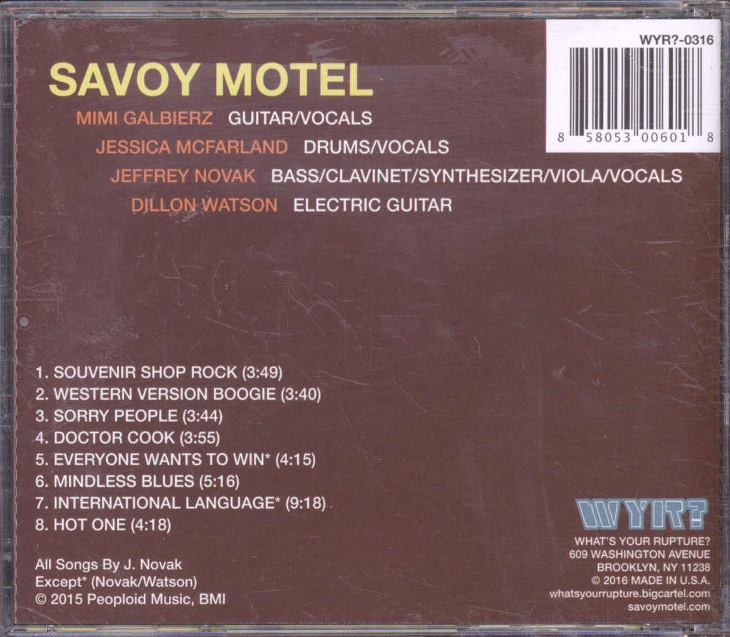 Savoy Motel - Savoy Motel - Cd