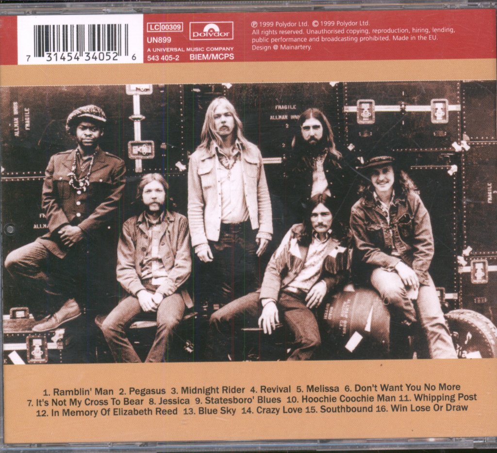 Allman Brothers Band - Classic Allman Brothers - Cd