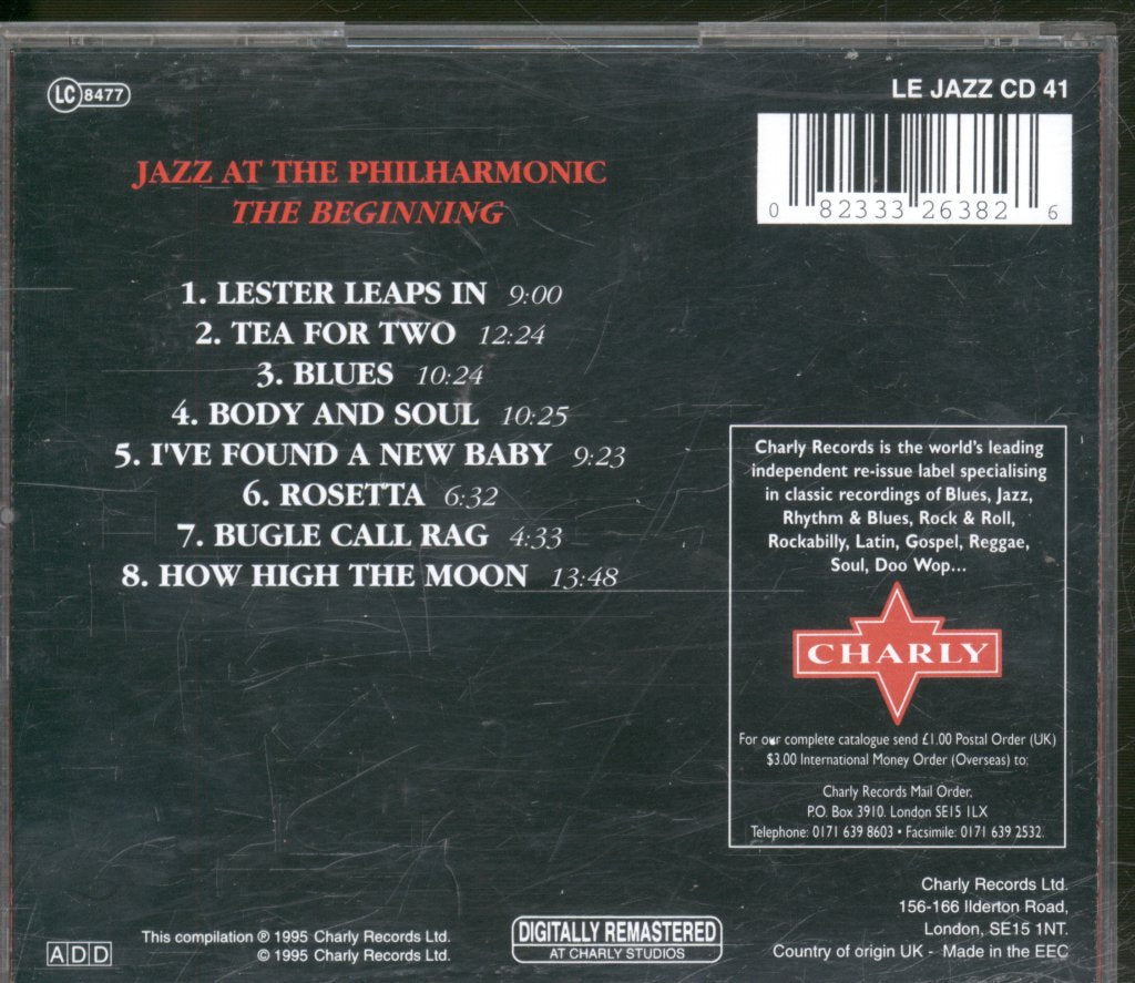 Jazz At The Philharmonic - Beginning - Cd