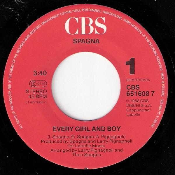 Spagna - Every Girl And Boy - 7 Inch
