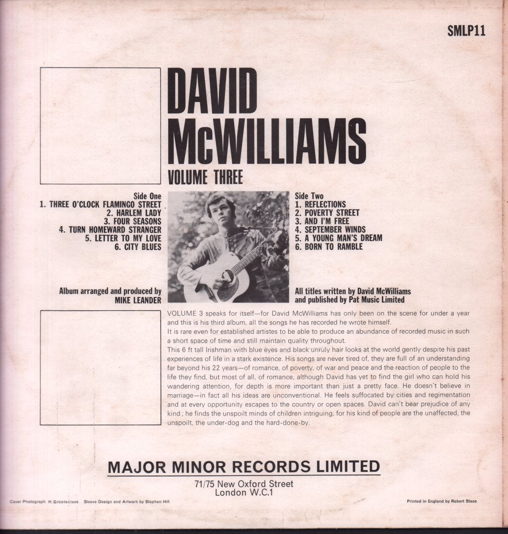 David Mcwilliams - David McWilliams Vol. 3 - Lp