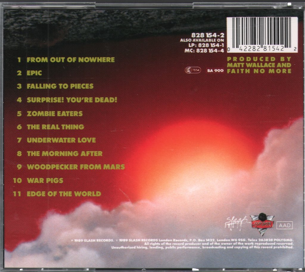 Faith No More - Real Thing - Cd