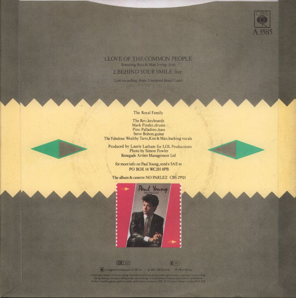 Paul Young - Love Of The Common People - 7 Inch