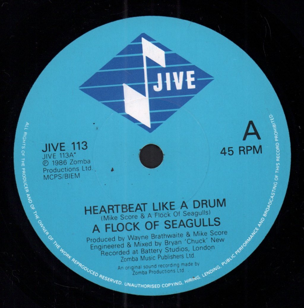 A Flock Of Seagulls - Heartbeat Like A Drum - 7 Inch