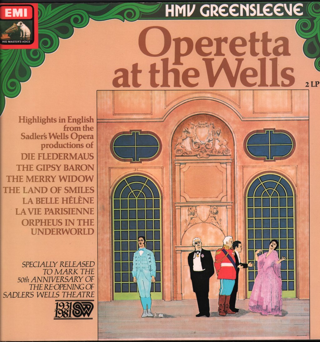 Sadler's Wells Orchestra - Operetta At The Wells - Double Lp