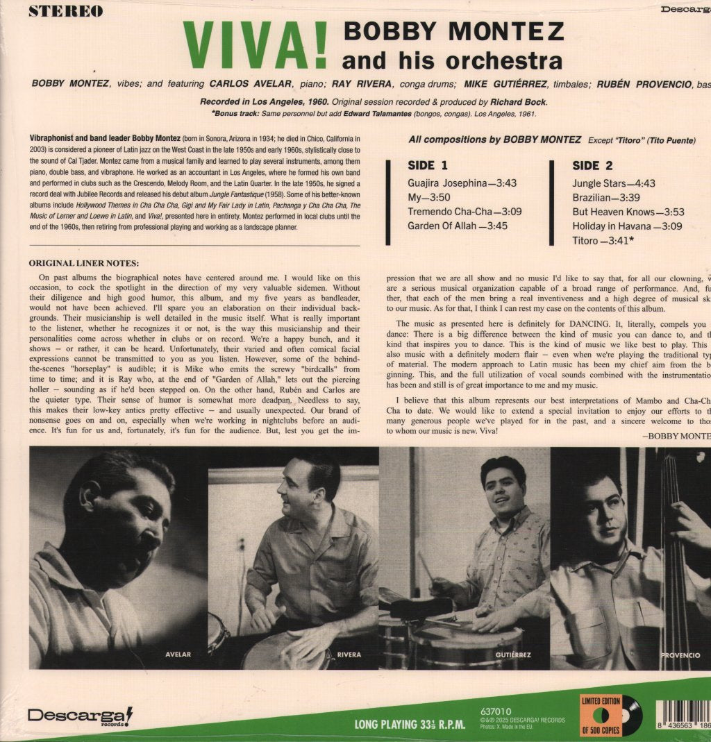 Bobby Montez - Viva! Montez - Lp