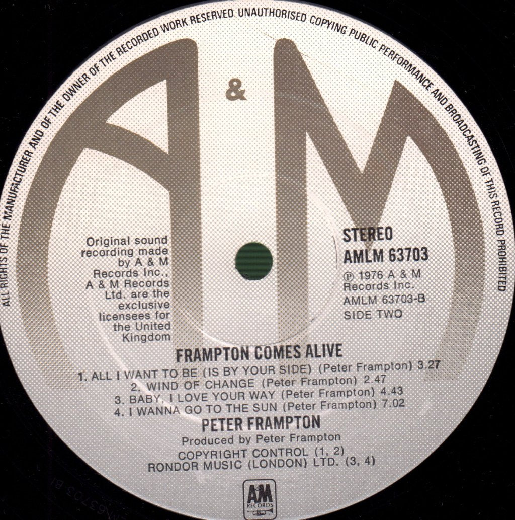 Peter Frampton - Frampton Comes Alive - Double Lp