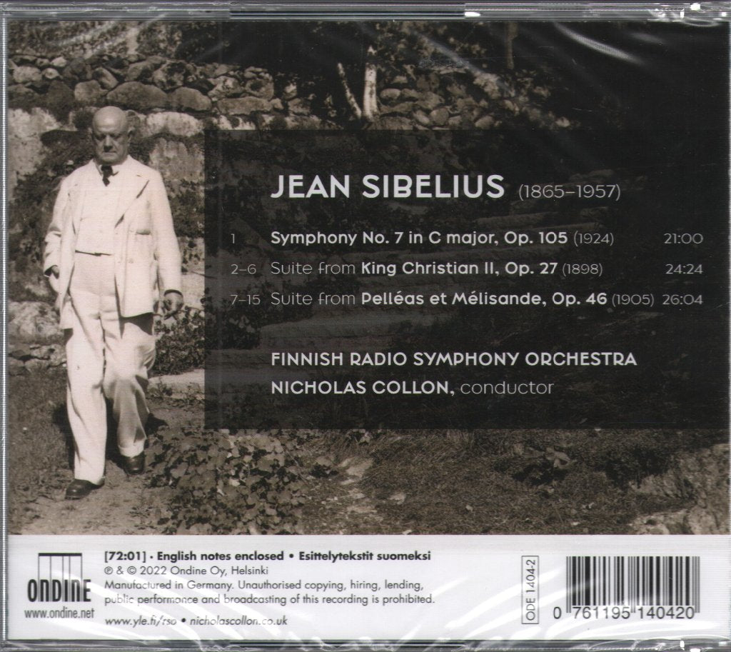 Jean Sibelius - Symphony No. 7 / Pelléas Et Mélisande / King Christian II - Cd