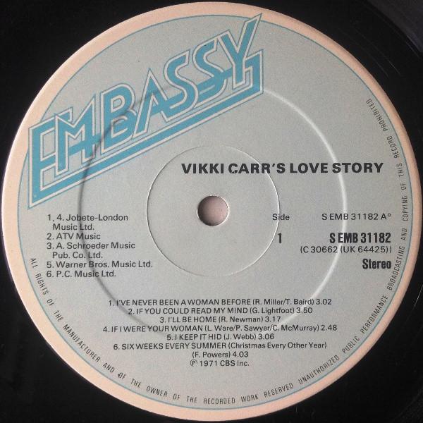 Vikki Carr - Vikki Carr's Love Story - Lp