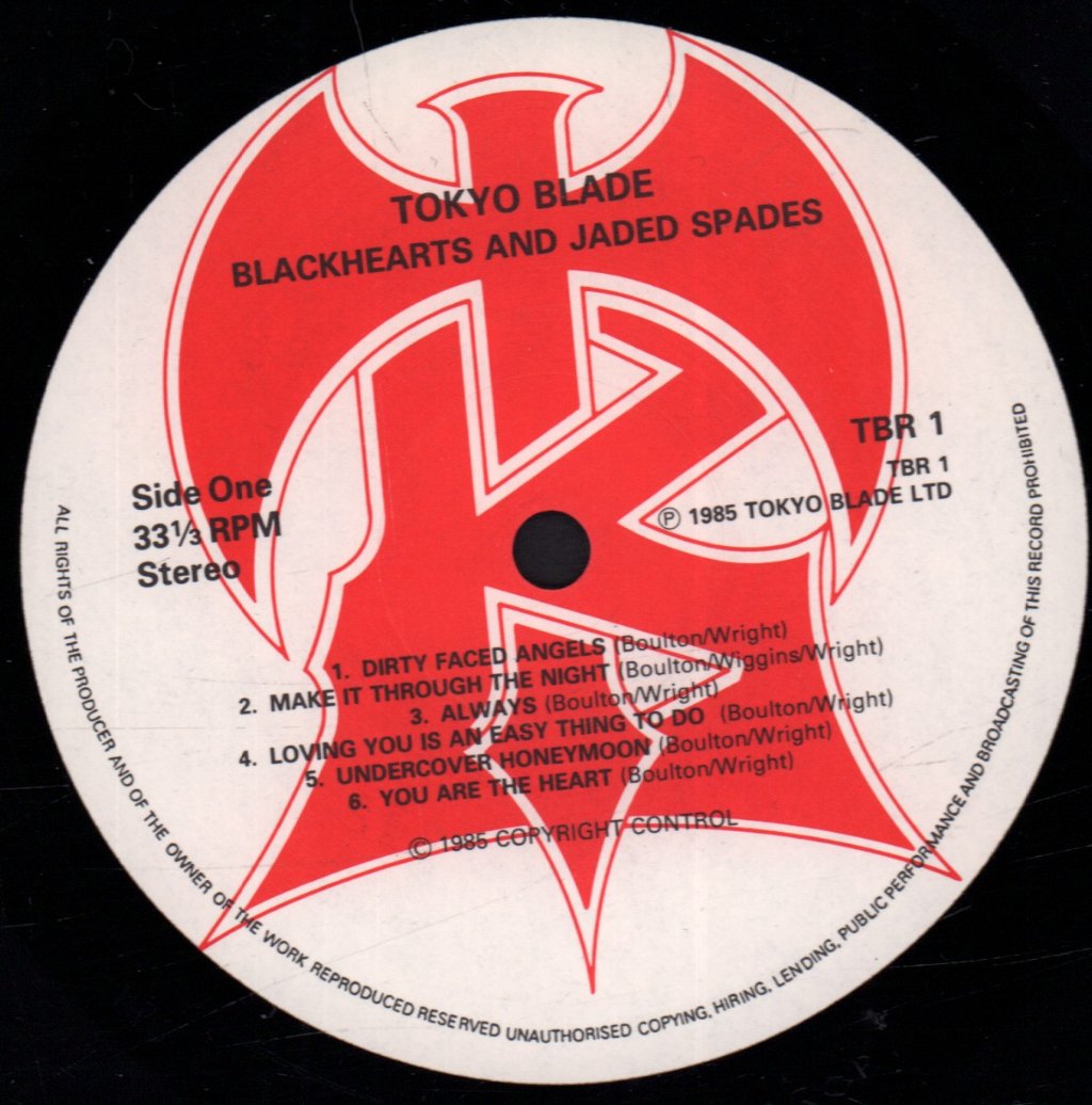 Tokyo Blade - Blackhearts And Jaded Spades - Lp