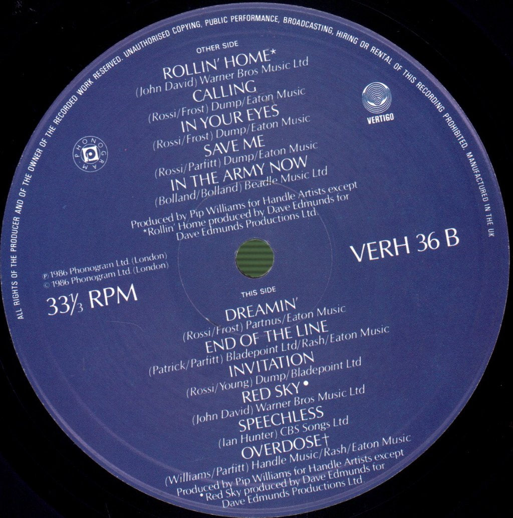 Status Quo - In The Army Now - Lp