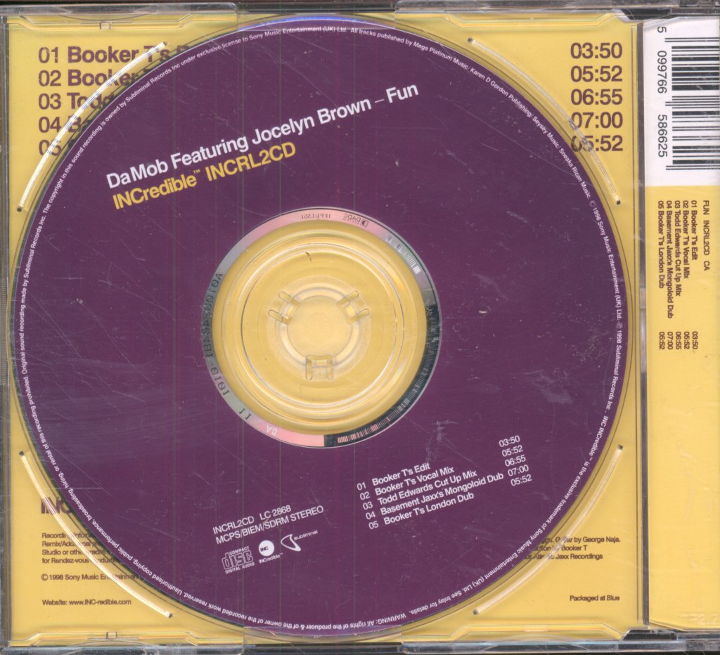 Da Mob Featuring Jocelyn Brown - Fun - Cd