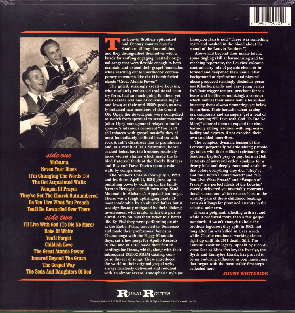 Louvin Brothers - First Steps: The Early Recordings - Lp