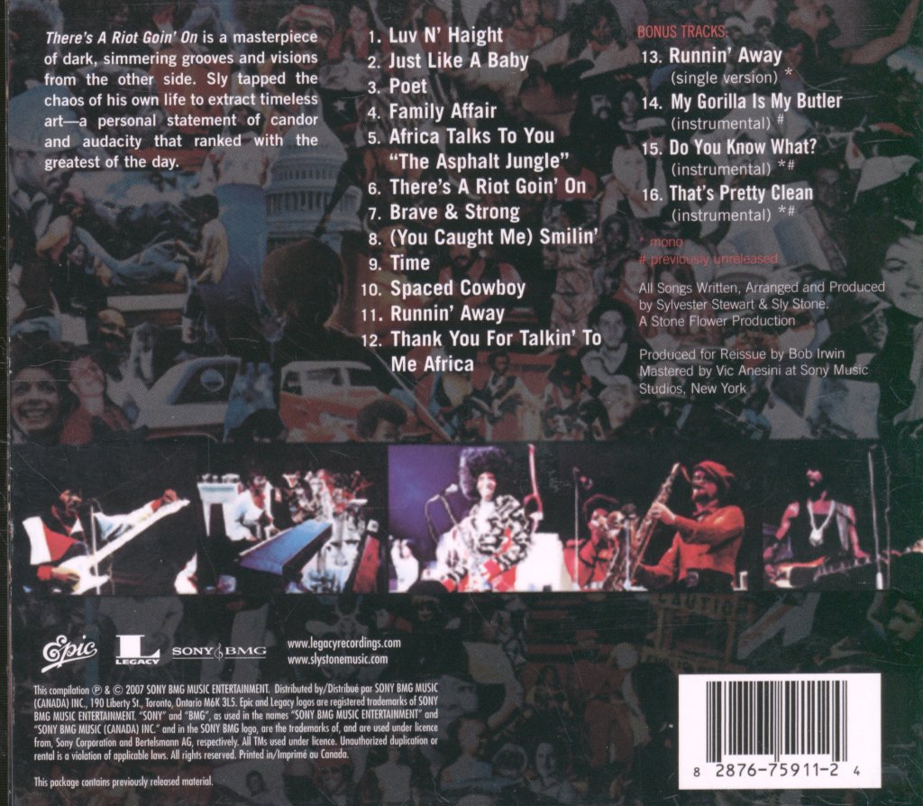 Sly & The Family Stone - There's A Riot Goin' On - Cd
