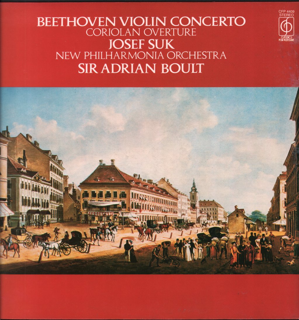 Josef Suk / Sir Adrian Boult / New Philharmonia Orchestra - Beethoven - Violin Concerto / Coriolan Overture - Lp