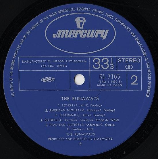 Runaways (Female Rock Group) - Runaways - Lp