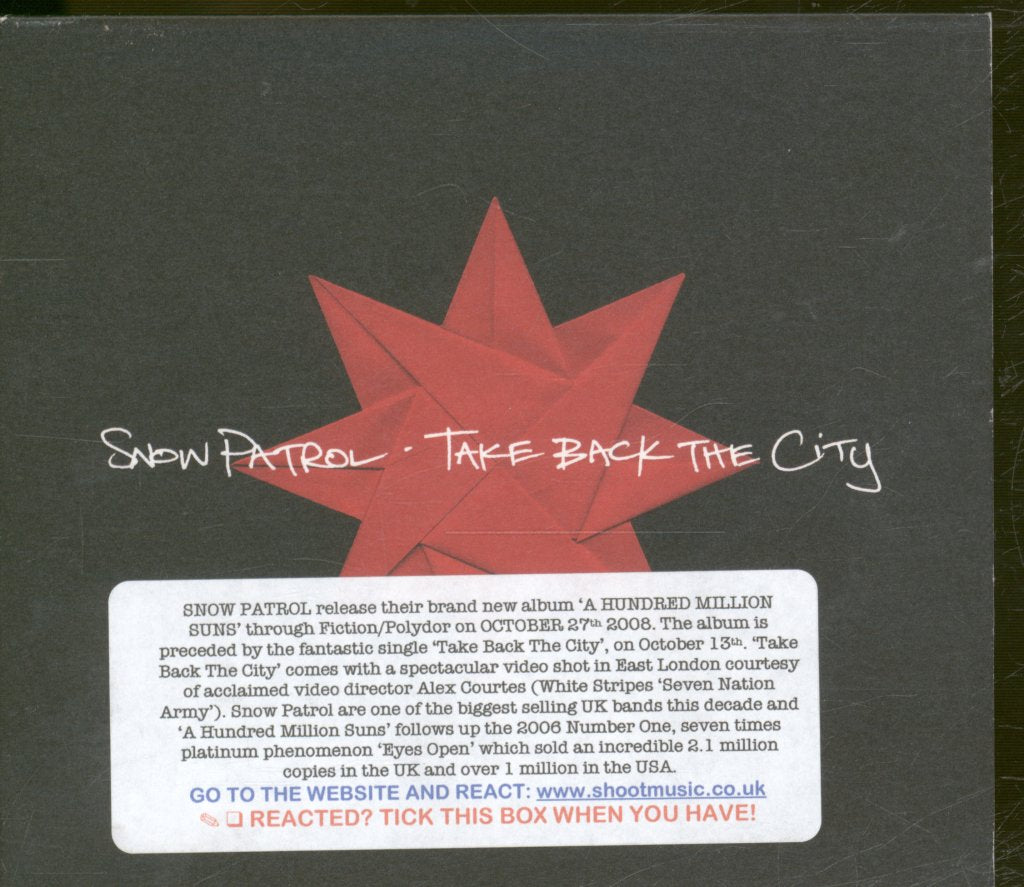Snow Patrol - Take Back The City - Cd