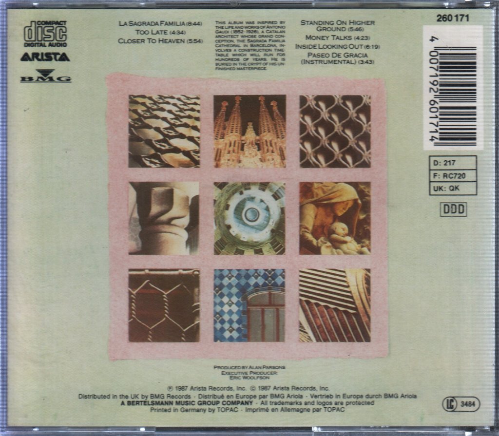Alan Parsons Project - Gaudi - Cd