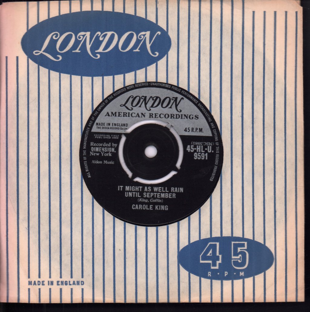 Carole King - It Might As Well Rain Until September - 7 Inch