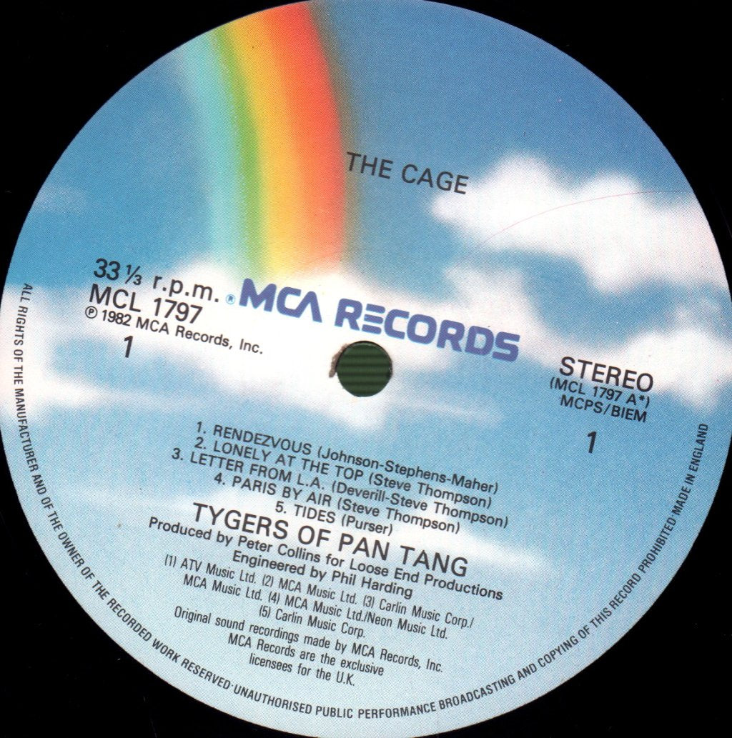Tygers Of Pan Tang - Cage - Lp
