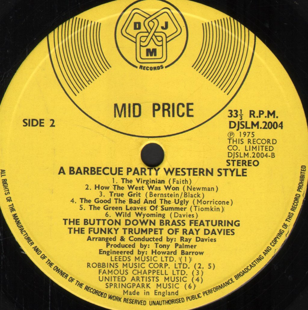 Button Down Brass - Barbecue Party - Lp