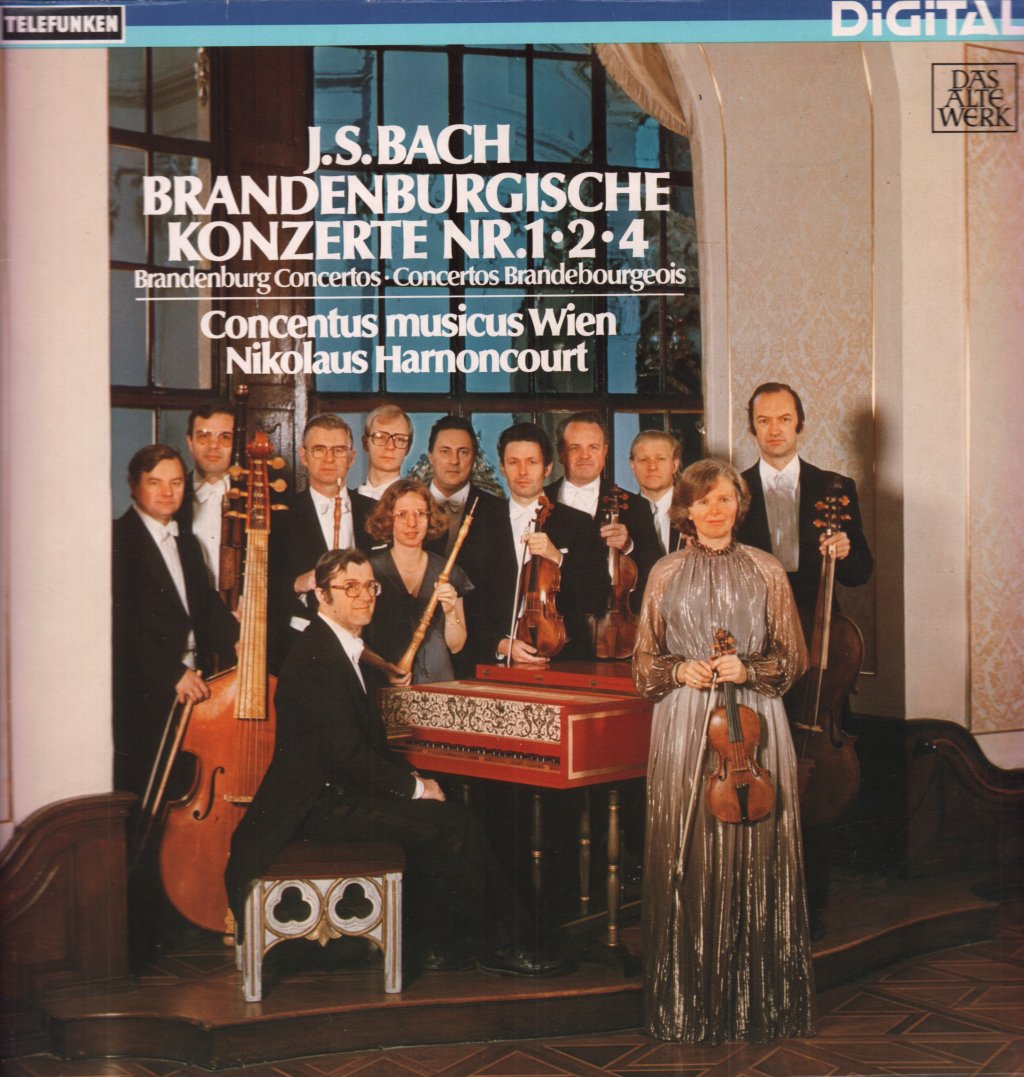 Concentus Musicus Wien - Bach Brandenburgische Konzerte Nr 1,2,4 - Lp