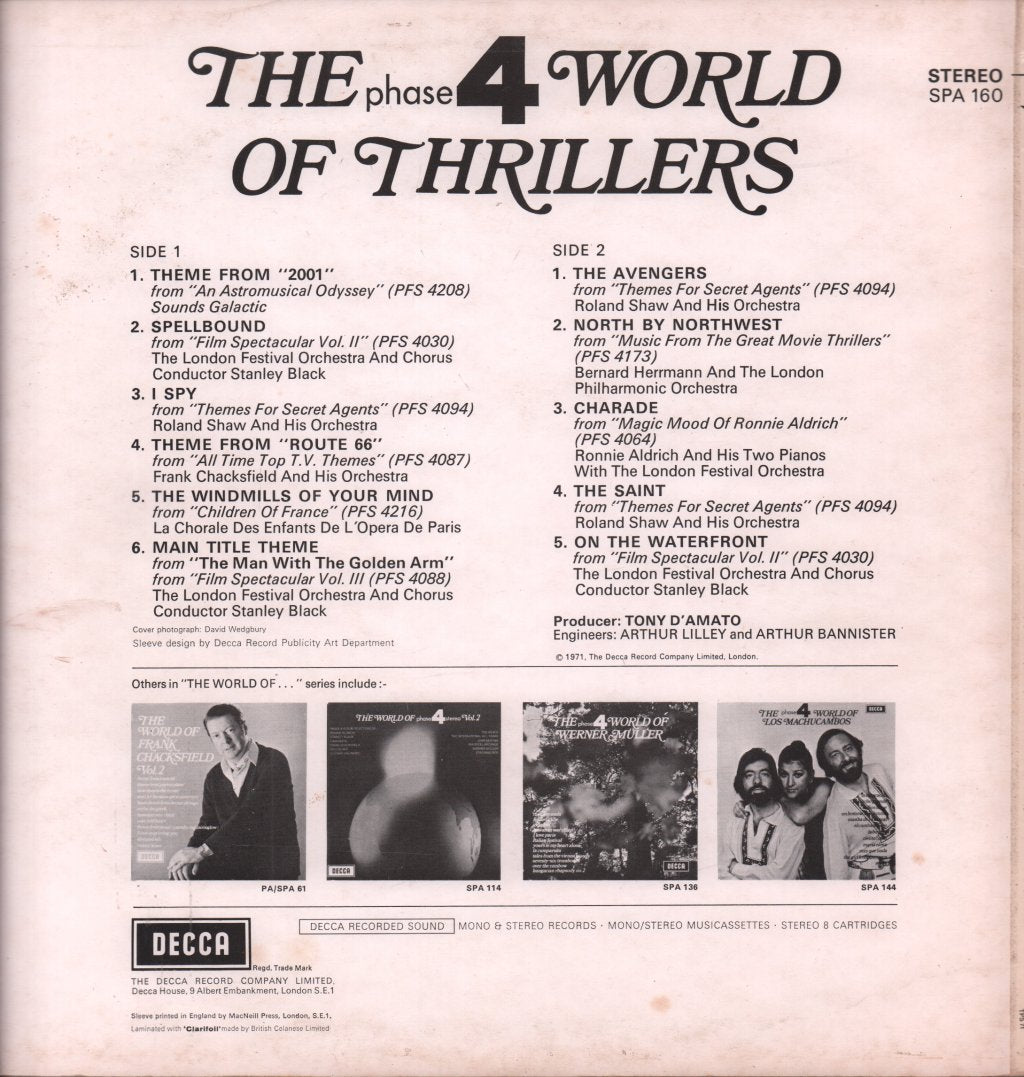 Various Artists - Phase 4 World Of Thrillers - Lp