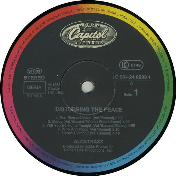 Alcatrazz - Disturbing The Peace - Lp