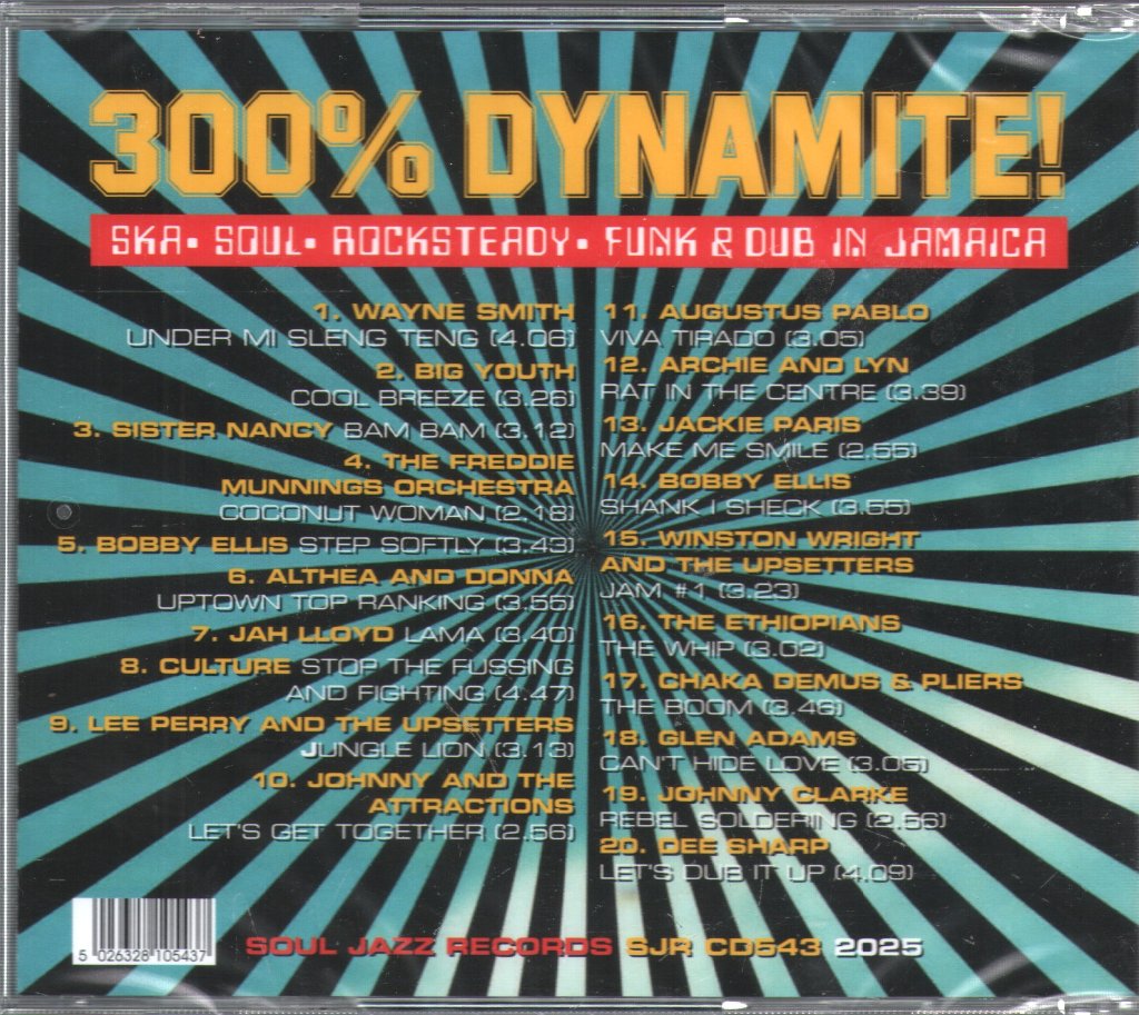 Various Artists - 300% Dynamite! Ska, Soul, Rocksteady, Funk and Dub In Jamaica - Cd