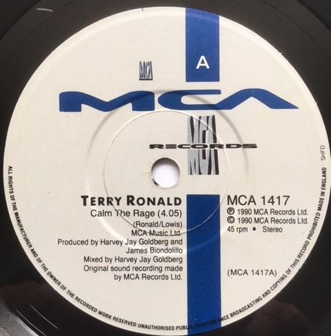 Terry Ronald - Calm The Rage - 7 Inch