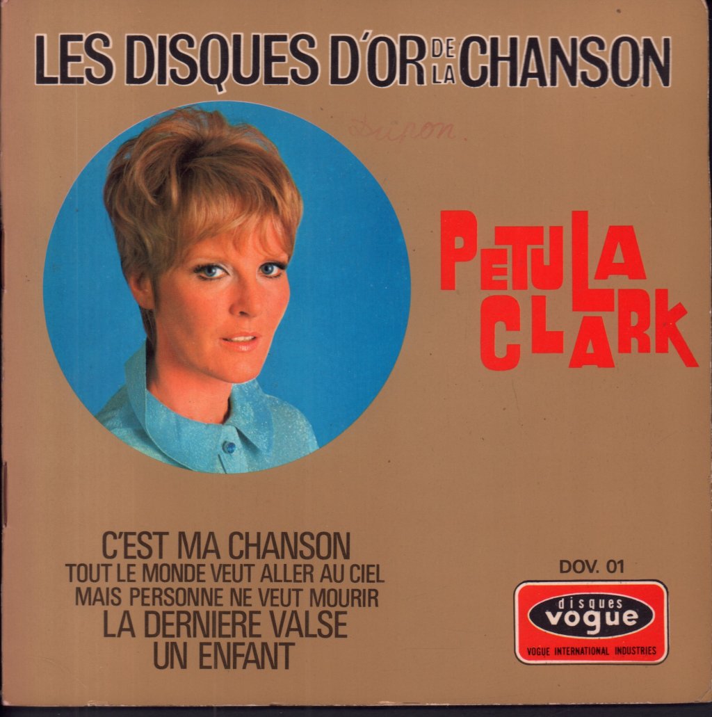 Petula Clark - Les Disques D'or De La Chanson - 7 Inch