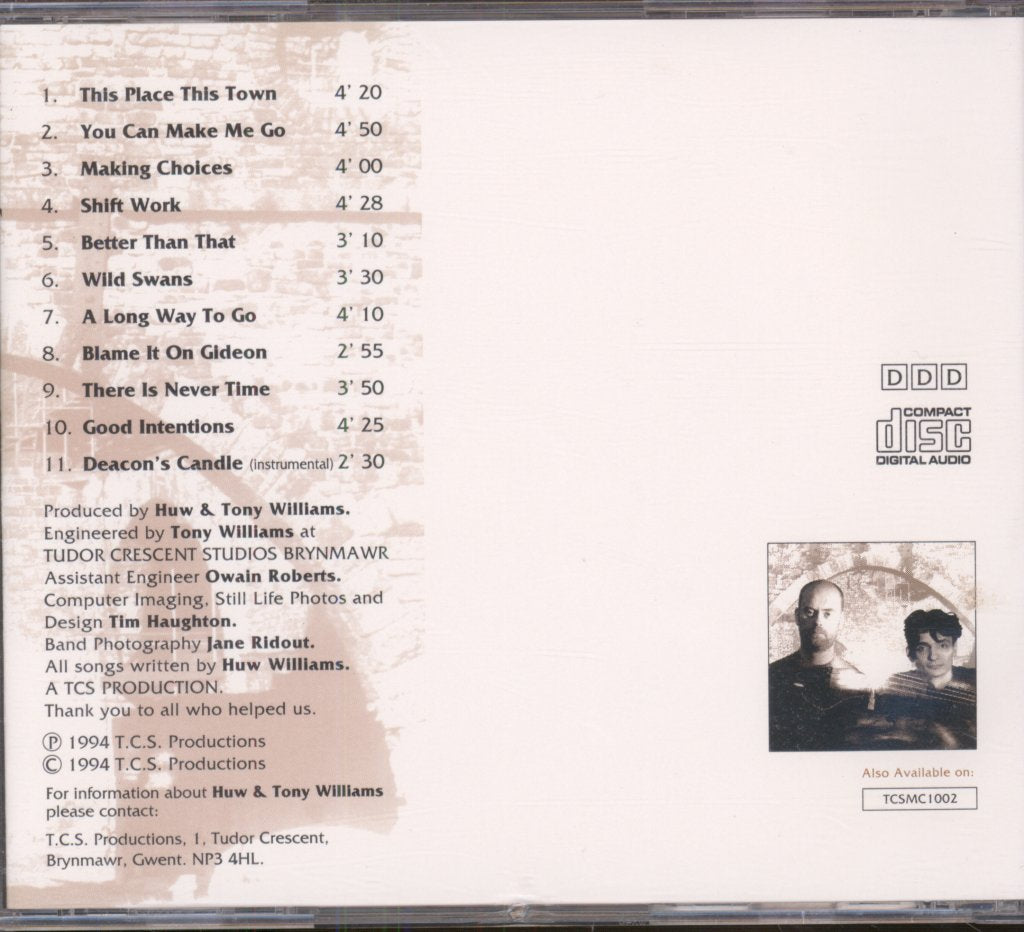 Huw And Tony Williams - Paradise Circus - Cd