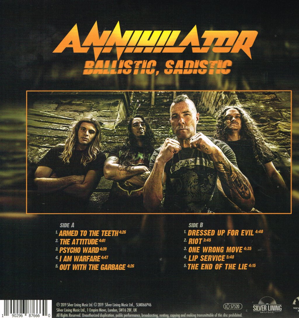 Annihilator - Ballistic, Sadistic - Lp