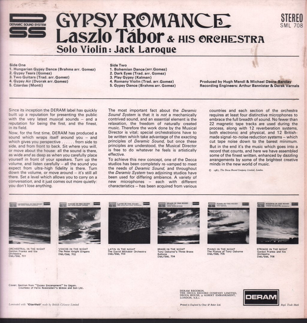 Laszlo Tabor - Gypsy Romance - Lp