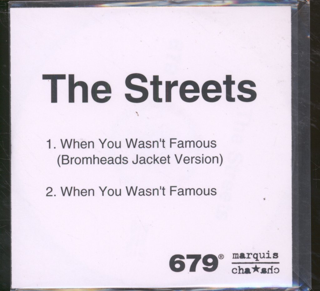 Streets (mike skinner) - When You Wasn't Famous - Cdr