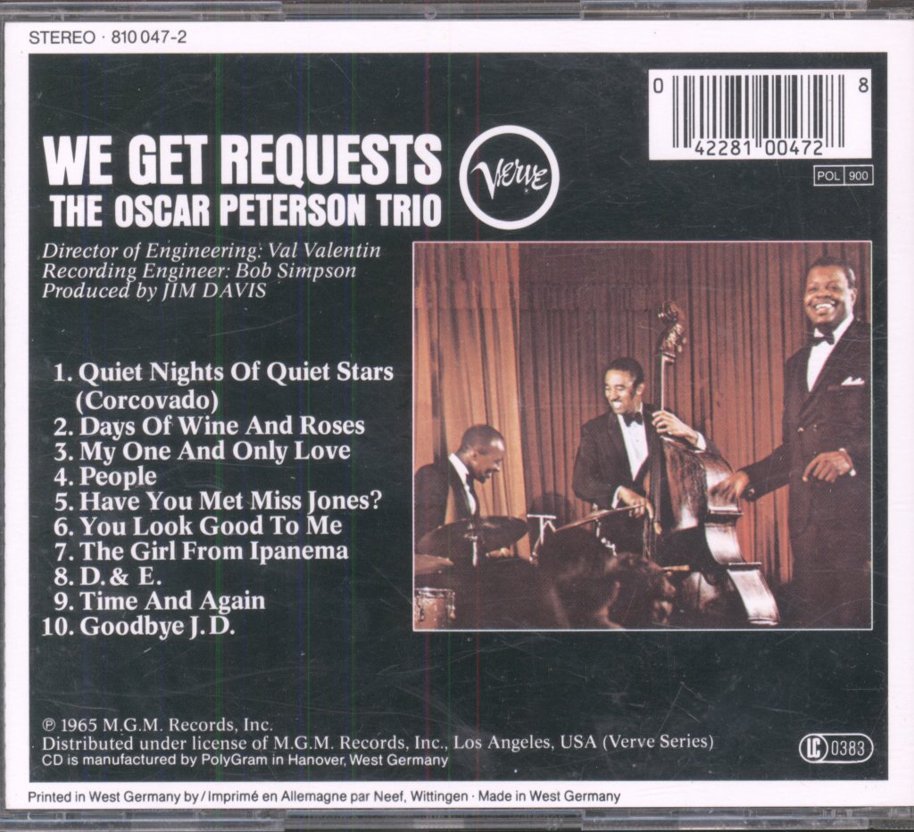 Oscar Peterson Trio - We Get Requests - Cd