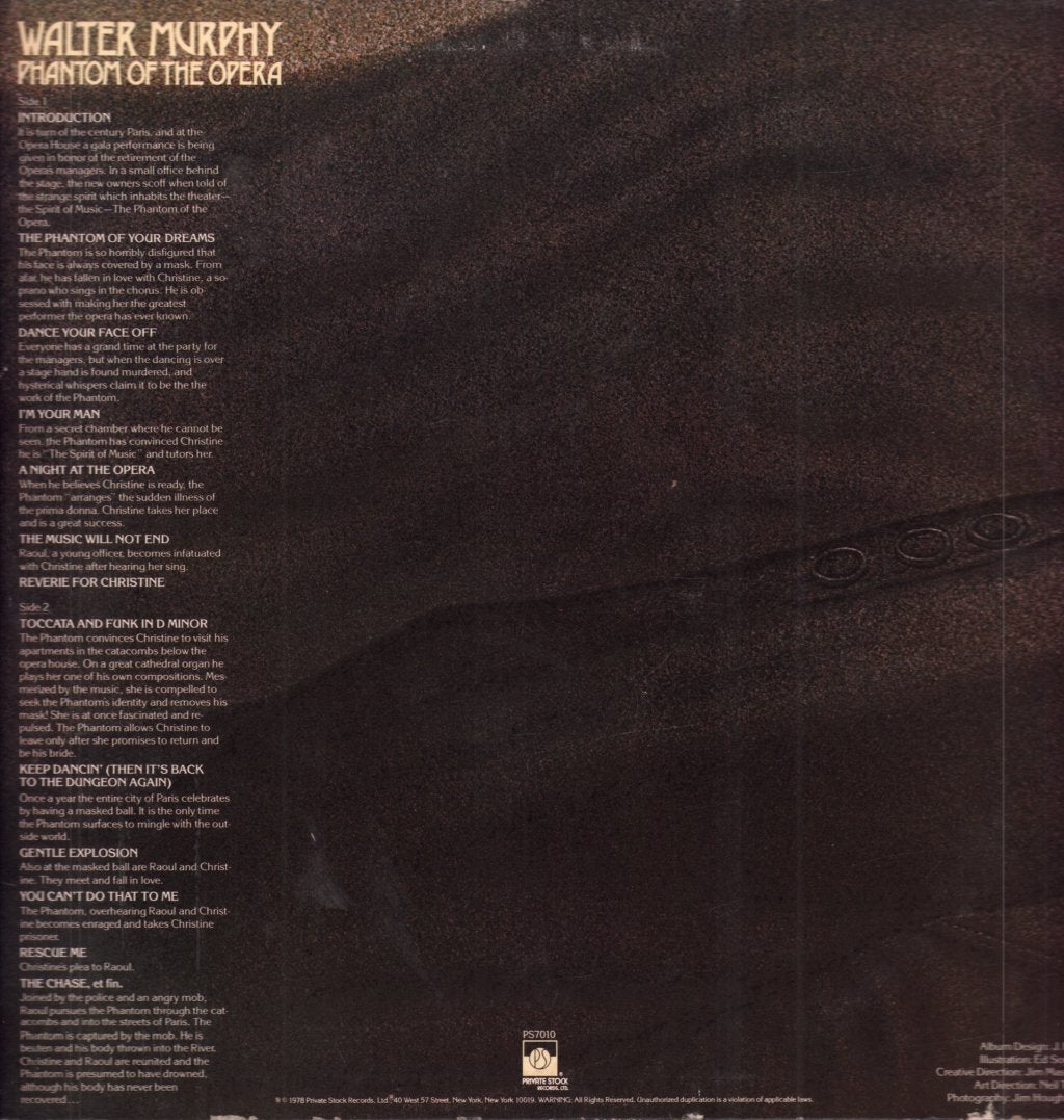 Walter Murphy - Phantom Of The Opera - Lp