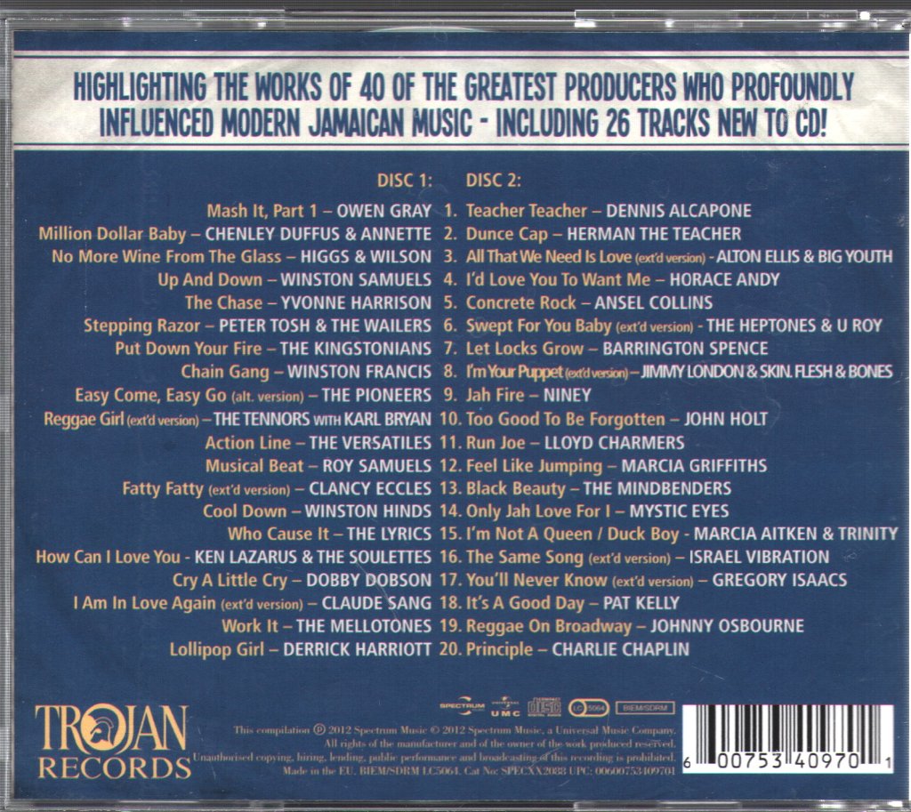 Various Artists - Trojan Presents: The Producers - 40 Jamaican Classics - Double Cd