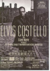 Elvis Costello - North In Concert - Flyer