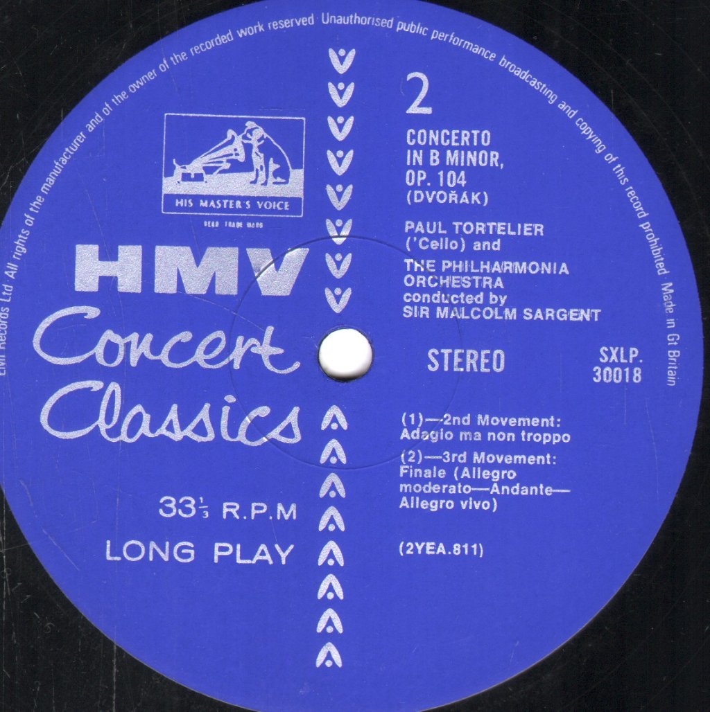 Paul Tortelier - Dvorak Cello Concerto - Lp